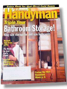The Family Handyman Feb 2003 Triple Your Bathroom Storage